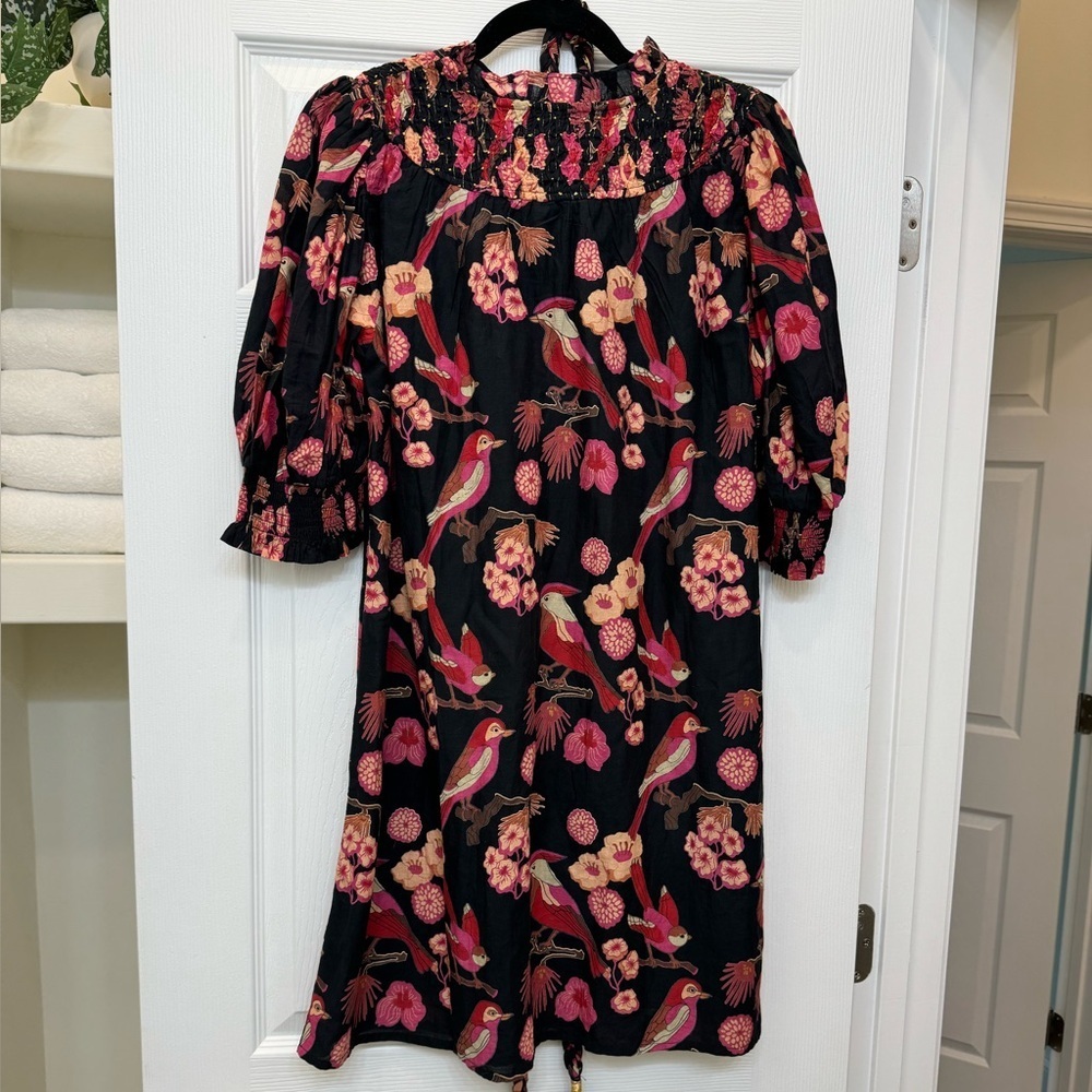 Olivia James the Label Emma Dress Vintage Bird Size M - Picture 5 of 6